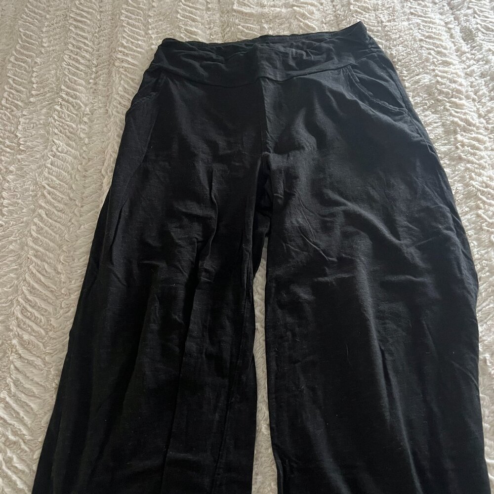 Chaka Pants - Toad&Co - Black Wide Leg Pull On